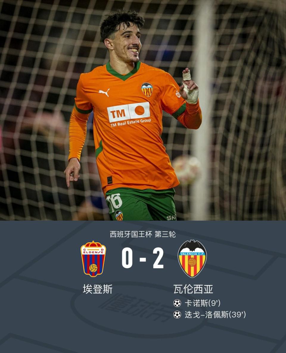 瓦伦西亚新援上演帽子戏法，助球队击败强敌的简单介绍